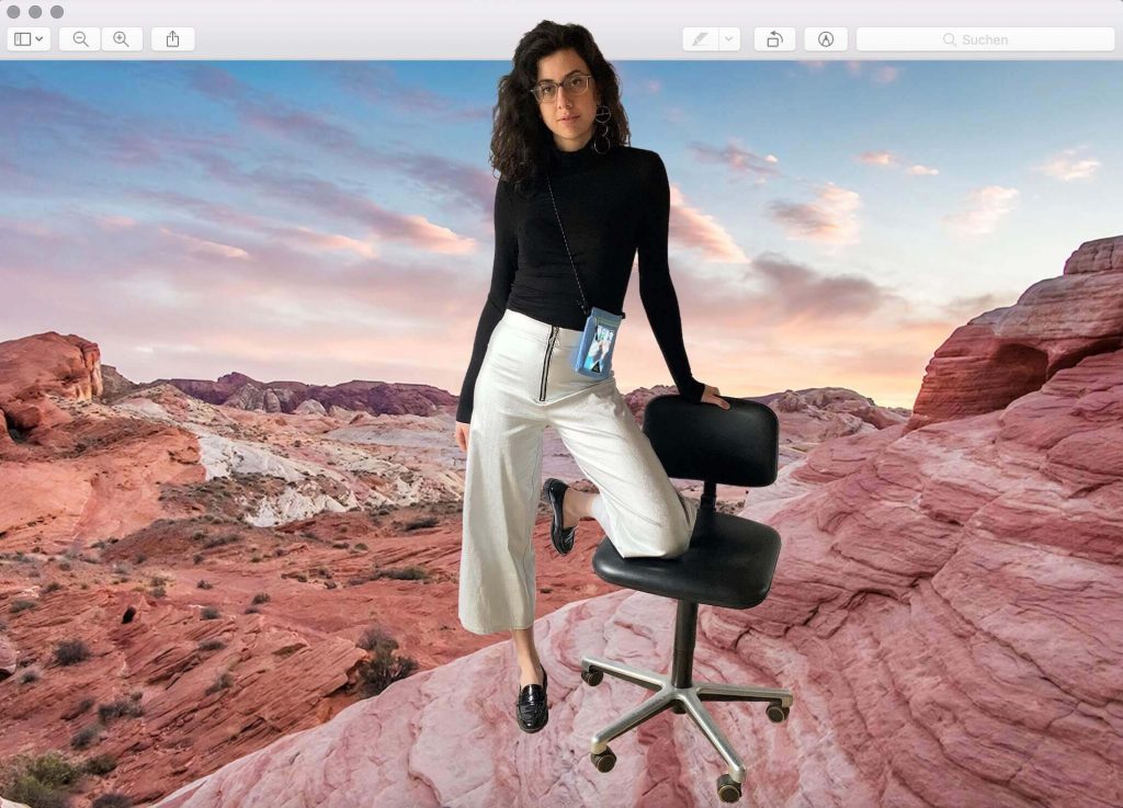 Isabelle Wedel Modejournalistin Portfolio Hamburg Referenz Fashion Styling Editorial Homeoffice Dreamland Canyon silber Hose